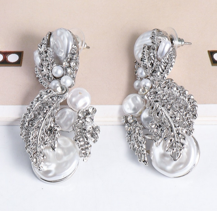 BLING BOUQUET STATEMENT EARRINGS