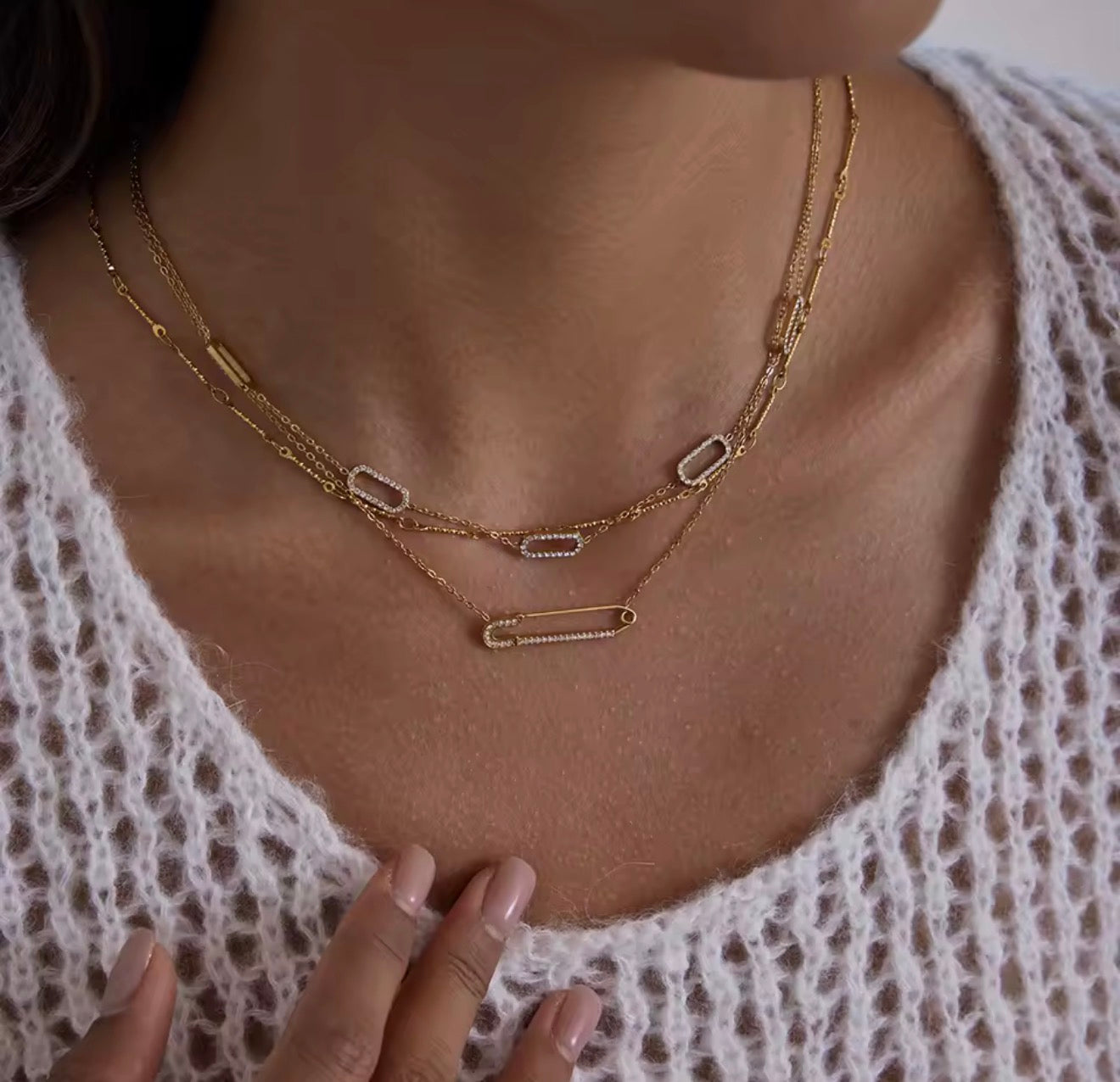 Pavé Link Necklace