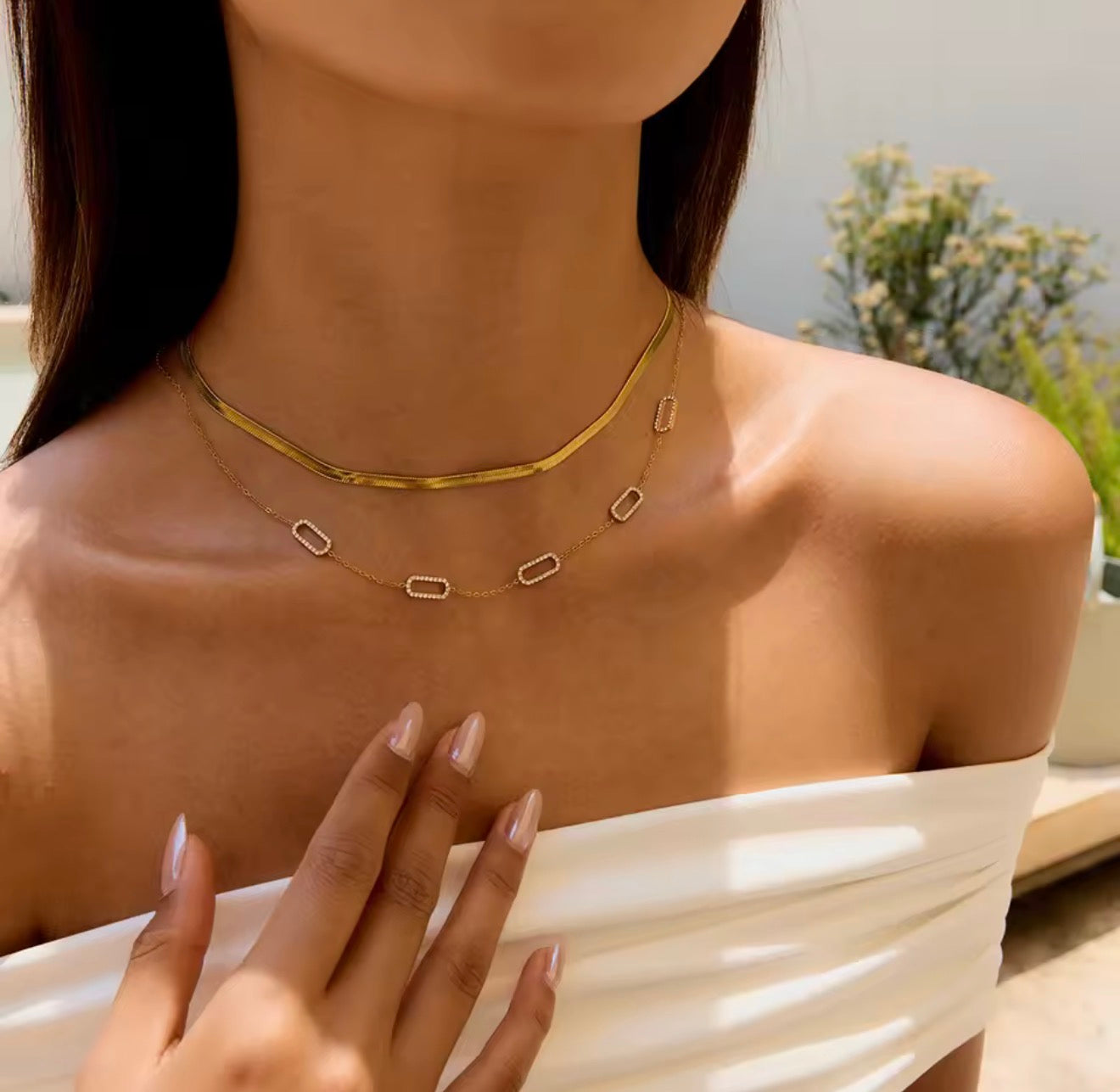 Pavé Link Necklace