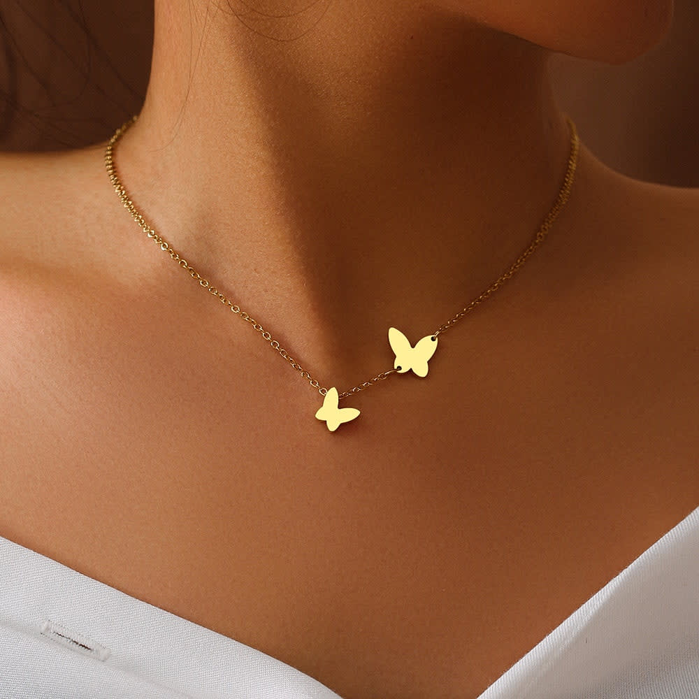 WATCH ME WIN BUTTERFLY NECKLACE
