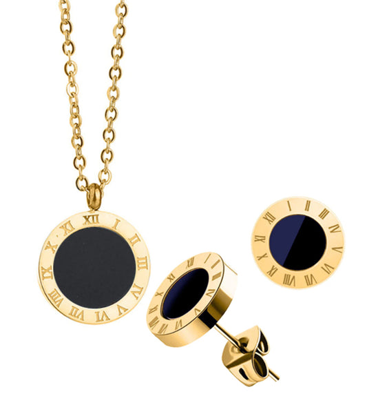 MY TIME IS MONEY SLIM NECKLACE SET
