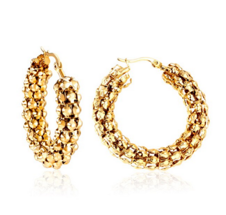 RICH AUNTY KIKI HOOPS EARRINGS